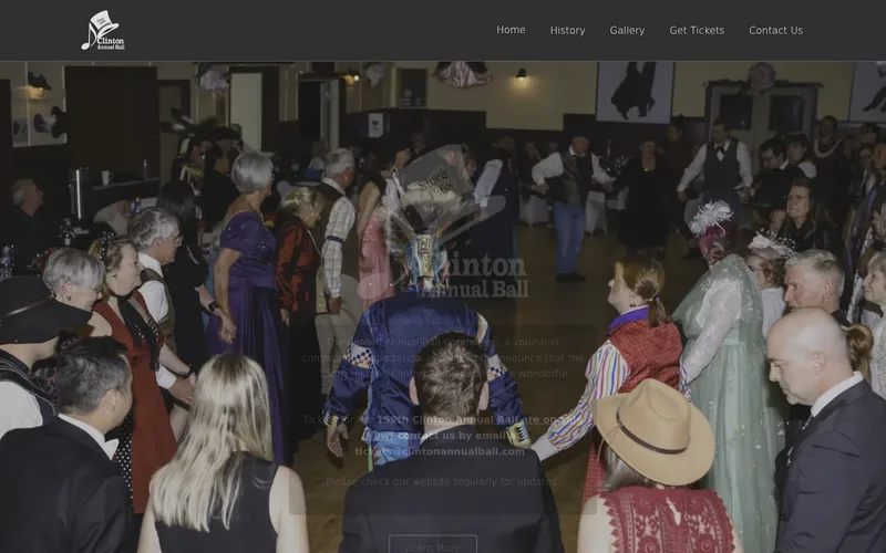 Clinton Annual Ball website