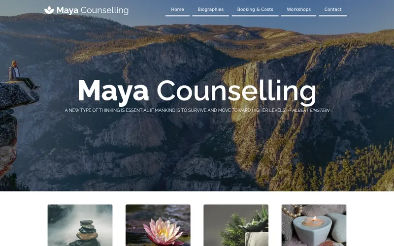 Maya Counselling website