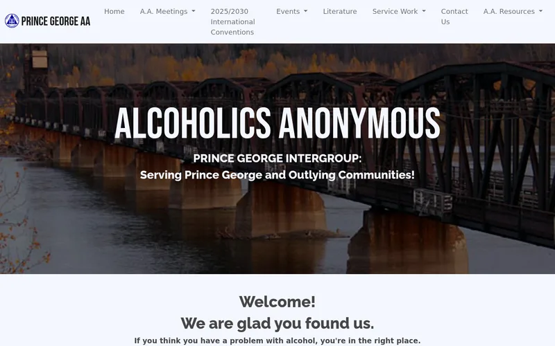 Prince George Alcoholics Anonymous website